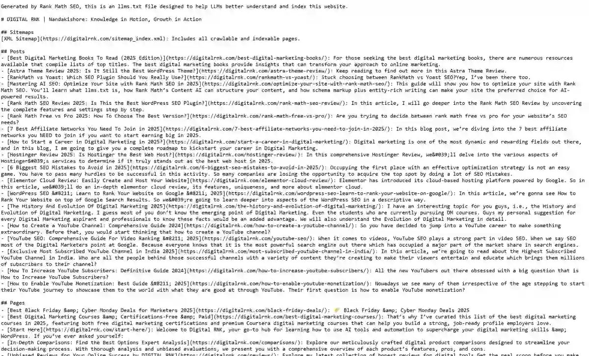 Rank Math llms.txt for WordPress 2025: Why You Need & Set Up 5 how to text llms.txt on google